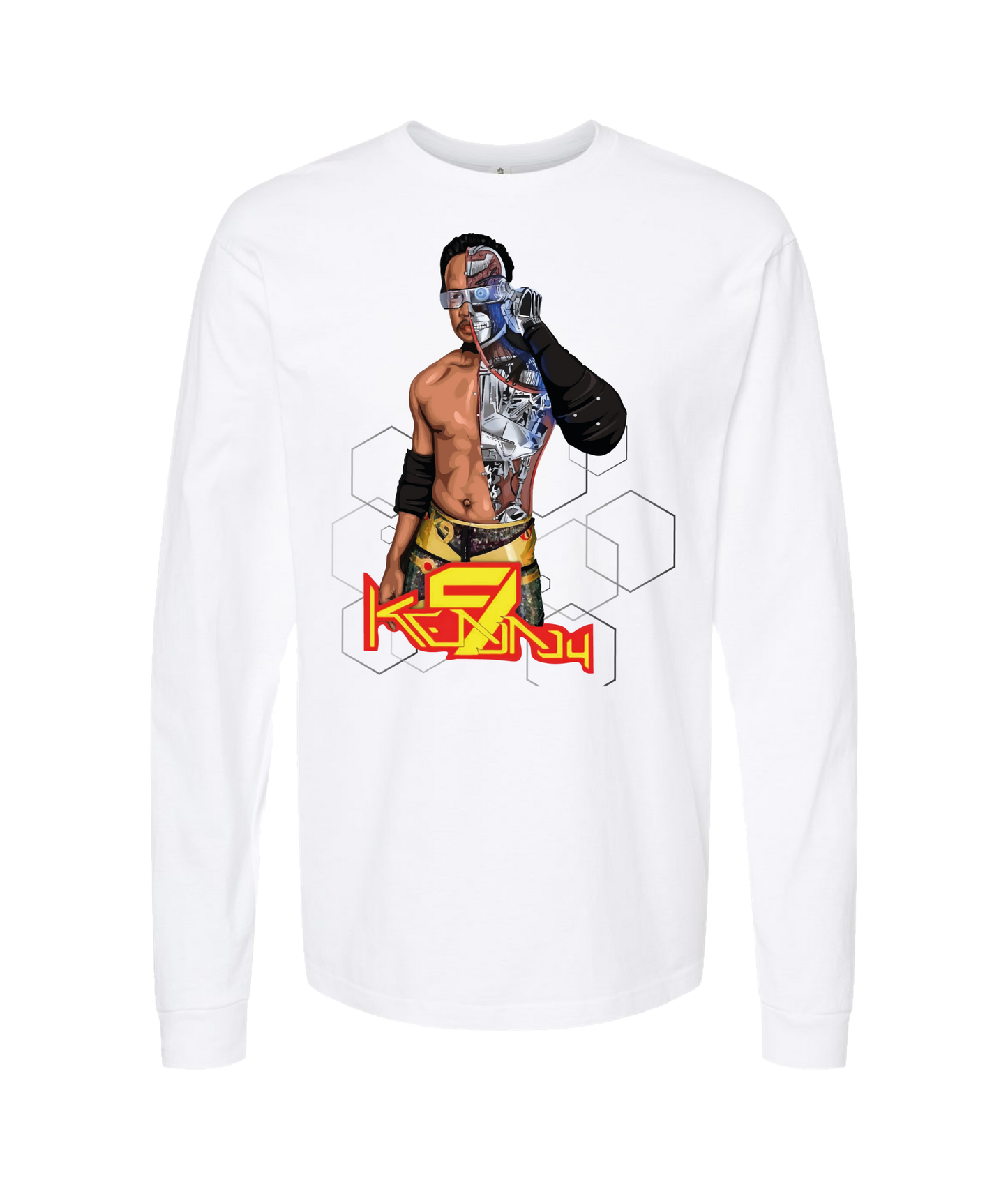 Kenny Nyne - Bionic - White Long Sleeve T