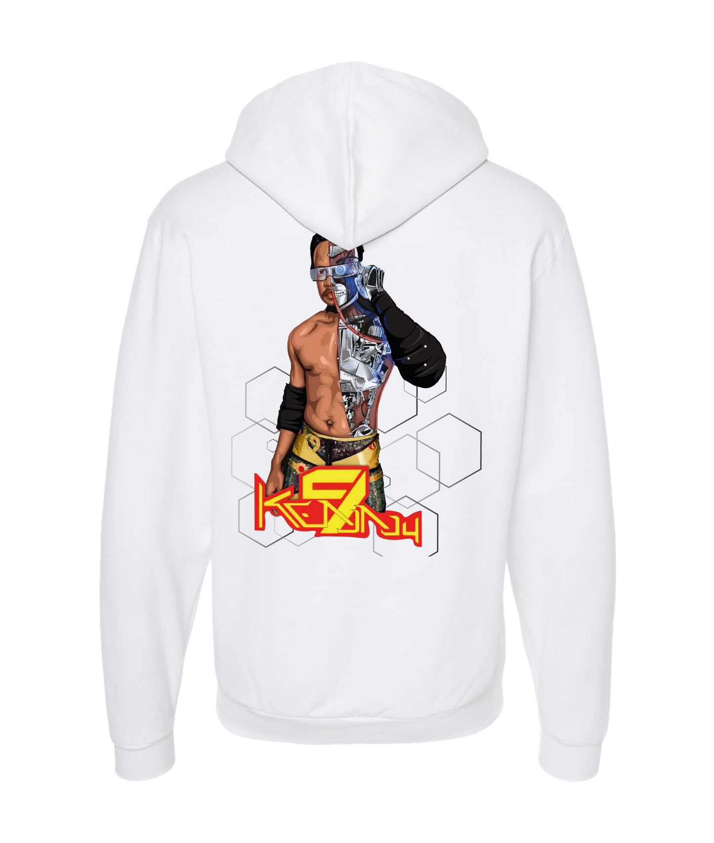 Kenny Nyne - Bionic - White Zip Up Hoodie