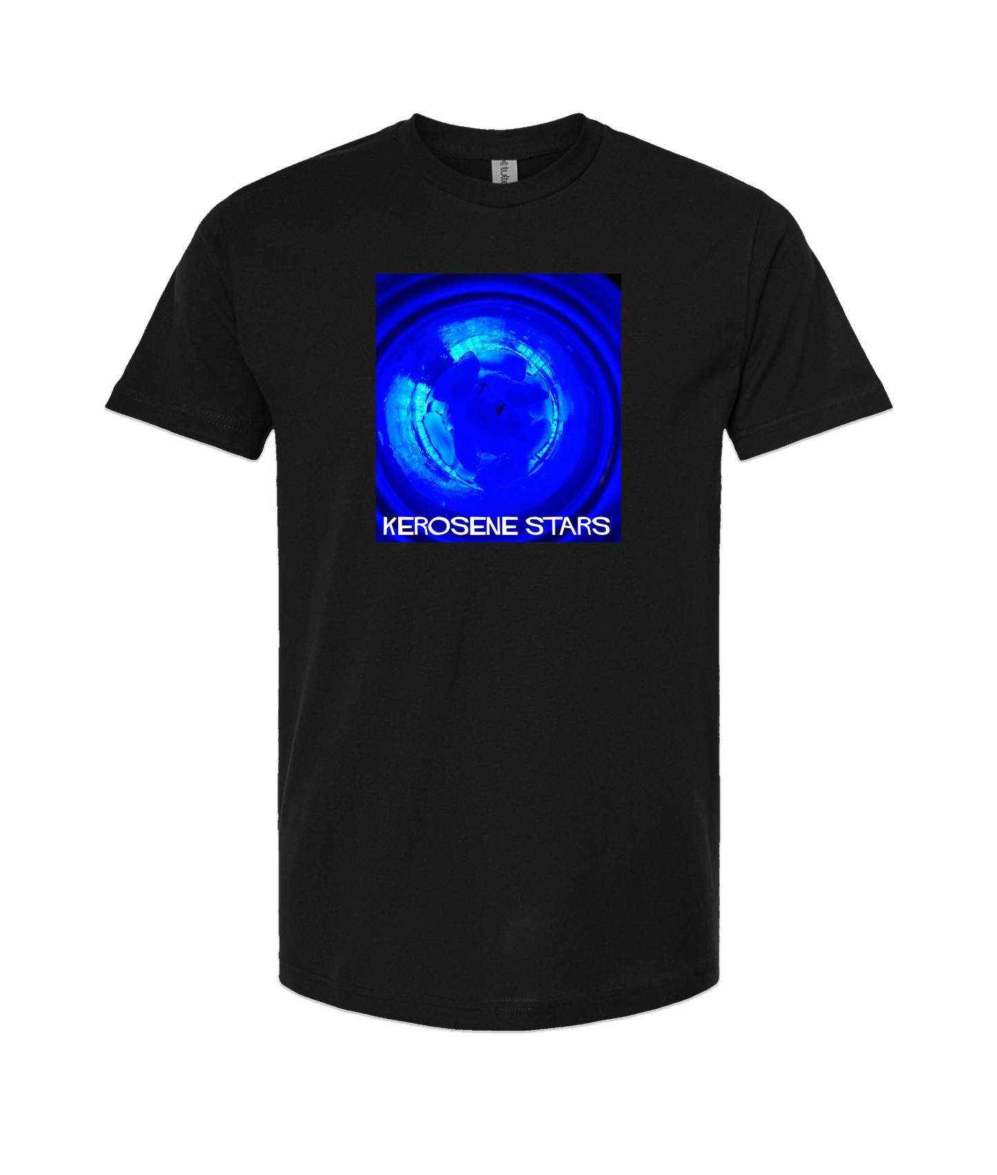 Kerosene Stars - Blue - Black T Shirt