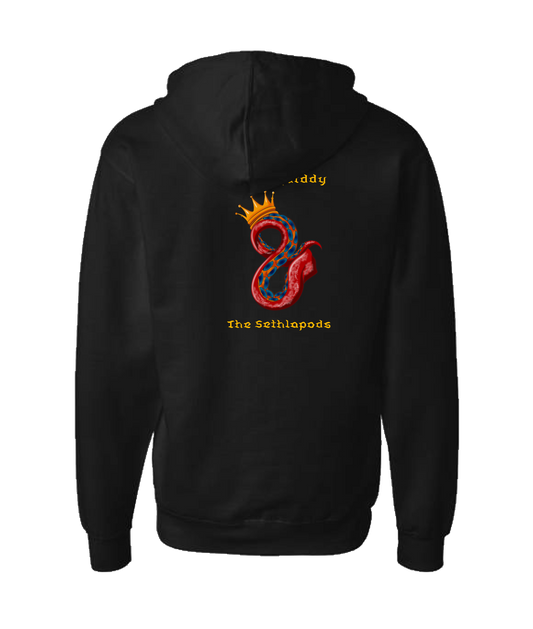 King Squiddy and the Sethlapods - Tentacle Crown - Black Zip Up Hoodie