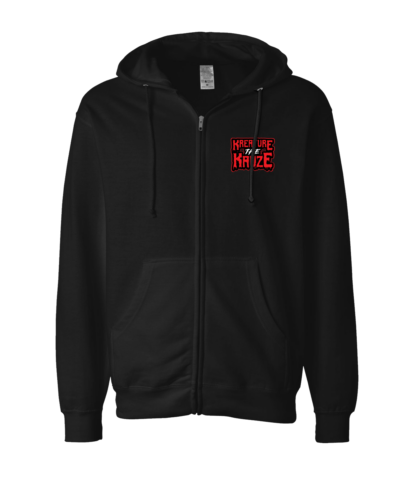 KREATURE AKA KREATURE THE KAUZE - Logo - Black Zip Up Hoodie