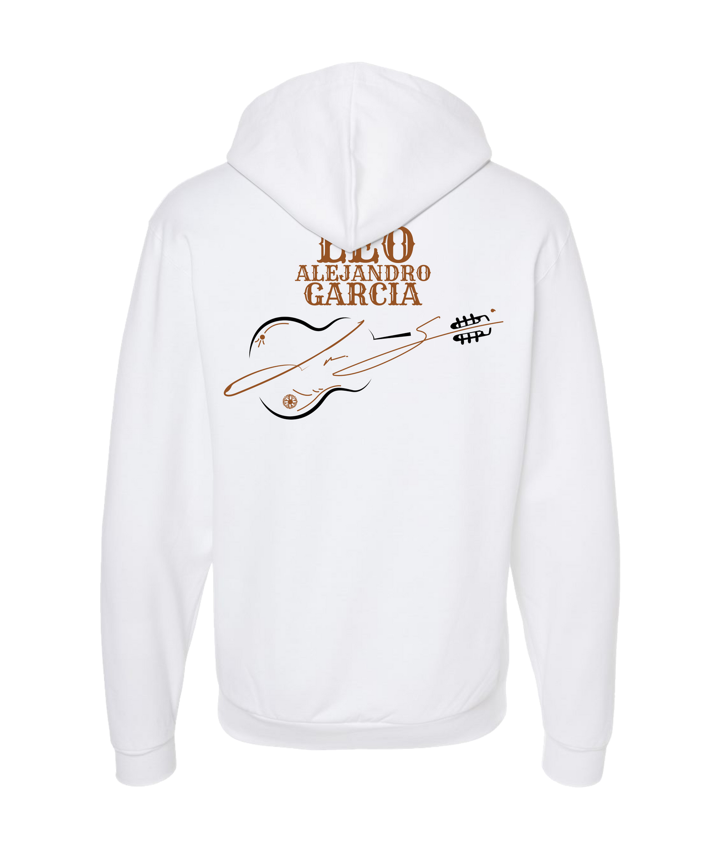 Leo Alejandro Garcia - LAG Guitar Logo - White Zip Up Hoodie