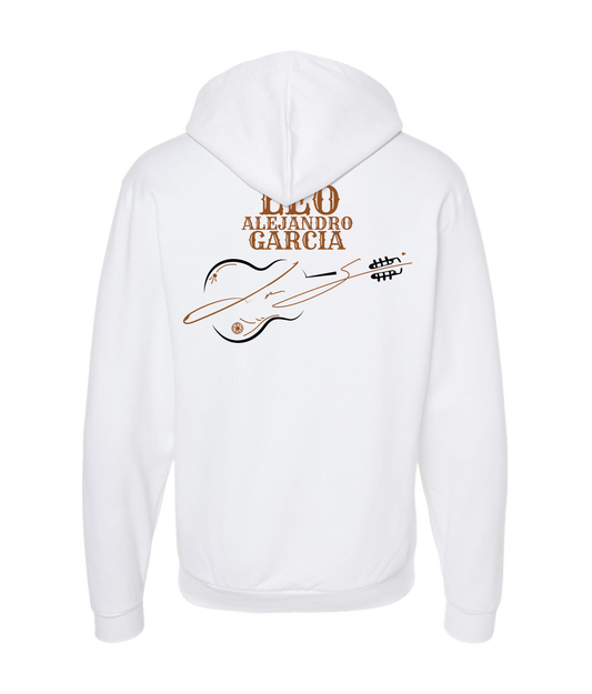 Leo Alejandro Garcia - LAG Guitar Logo - White Zip Up Hoodie