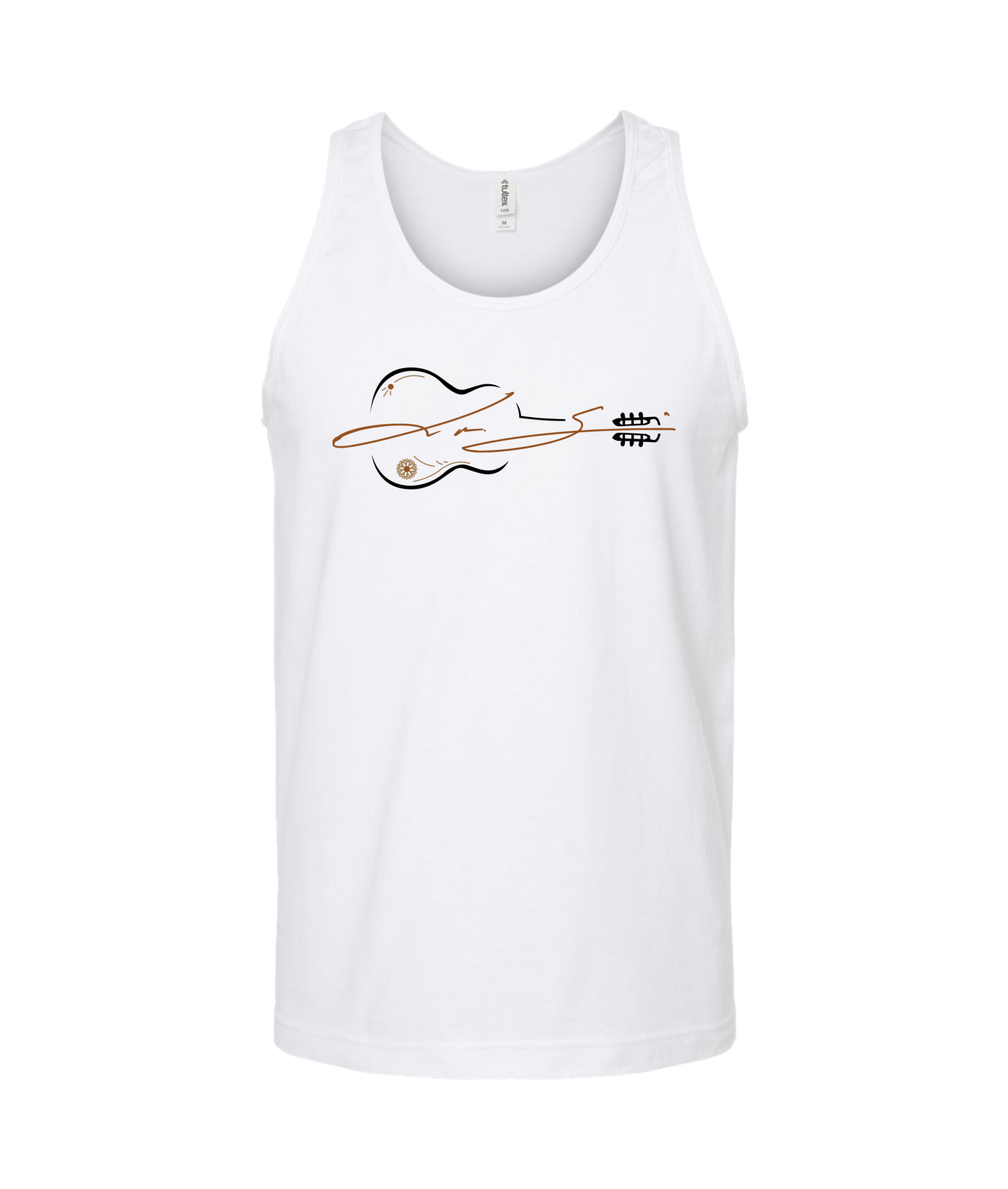 Leo Alejandro Garcia - Guitar Logo - White Tank Top