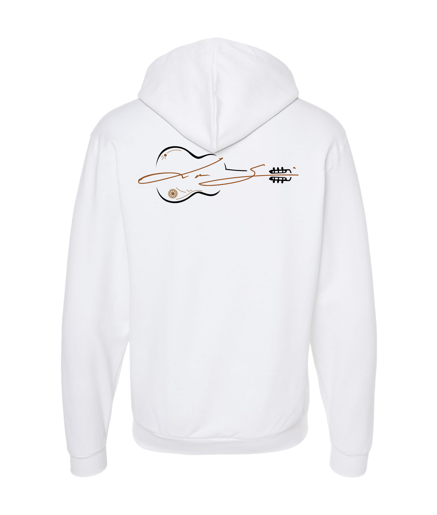 Leo Alejandro Garcia - Guitar Logo - White Zip Up Hoodie