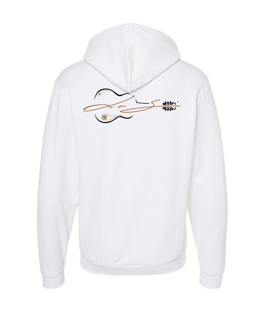 Leo Alejandro Garcia - Guitar Logo - White Zip Up Hoodie