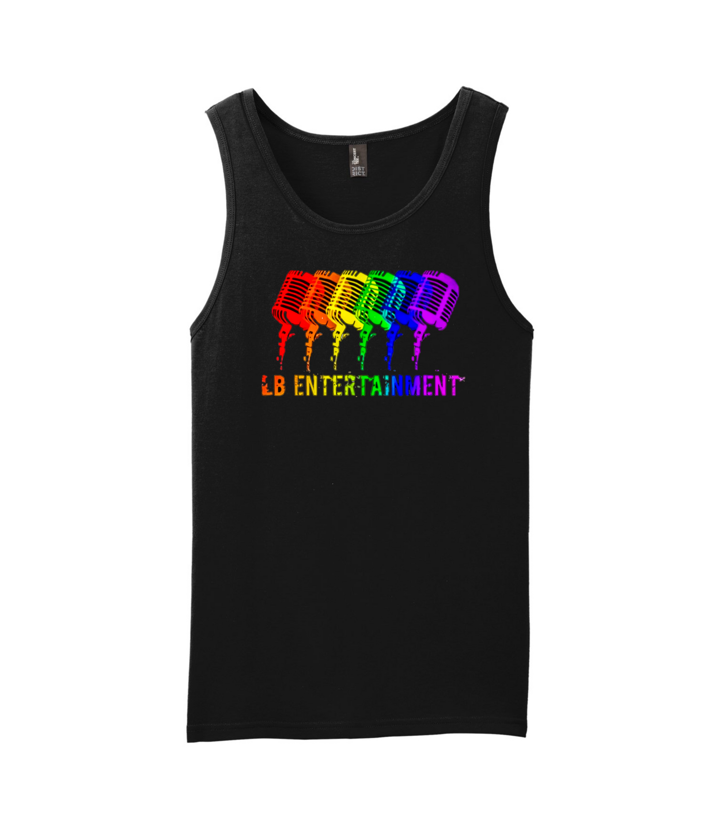 LB Entertainment - 2 Sided Logo - Black Tank Top