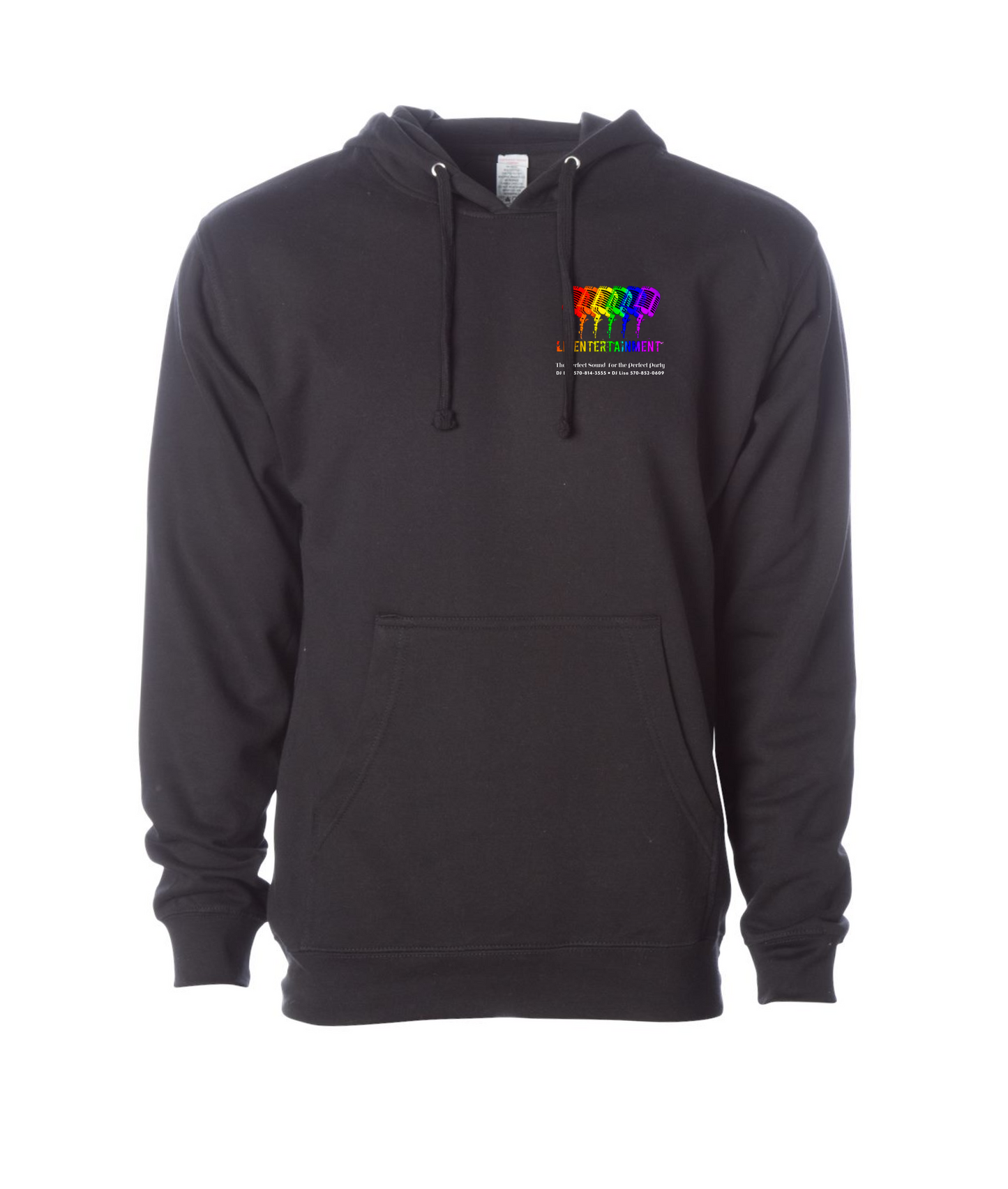 LB Entertainment - 1 Sided Pocket Logo - Black Hoodie