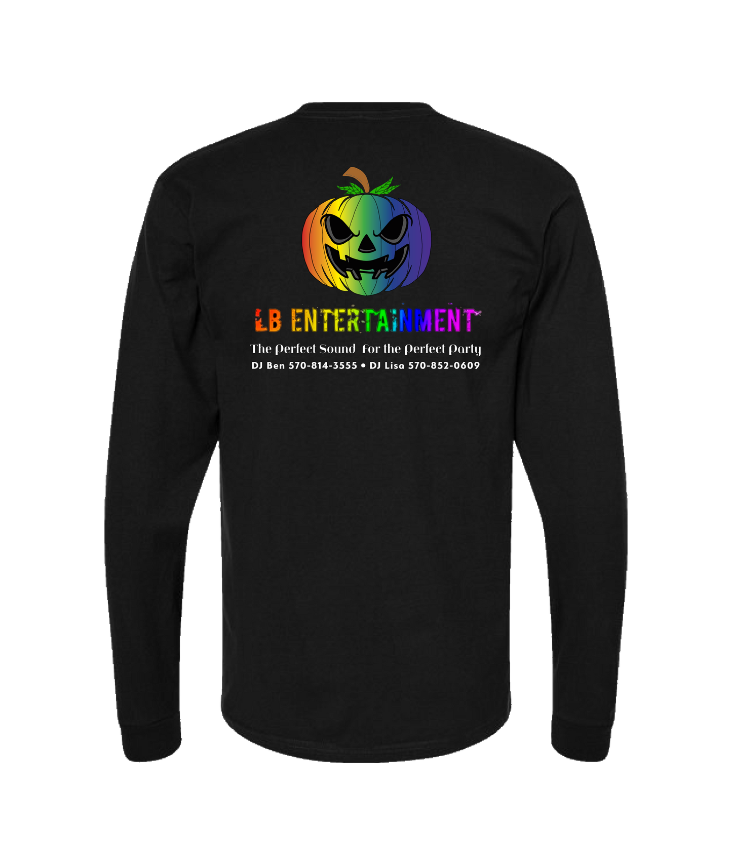 LB Entertainment - Halloween Pumpkin - Black Long Sleeve T