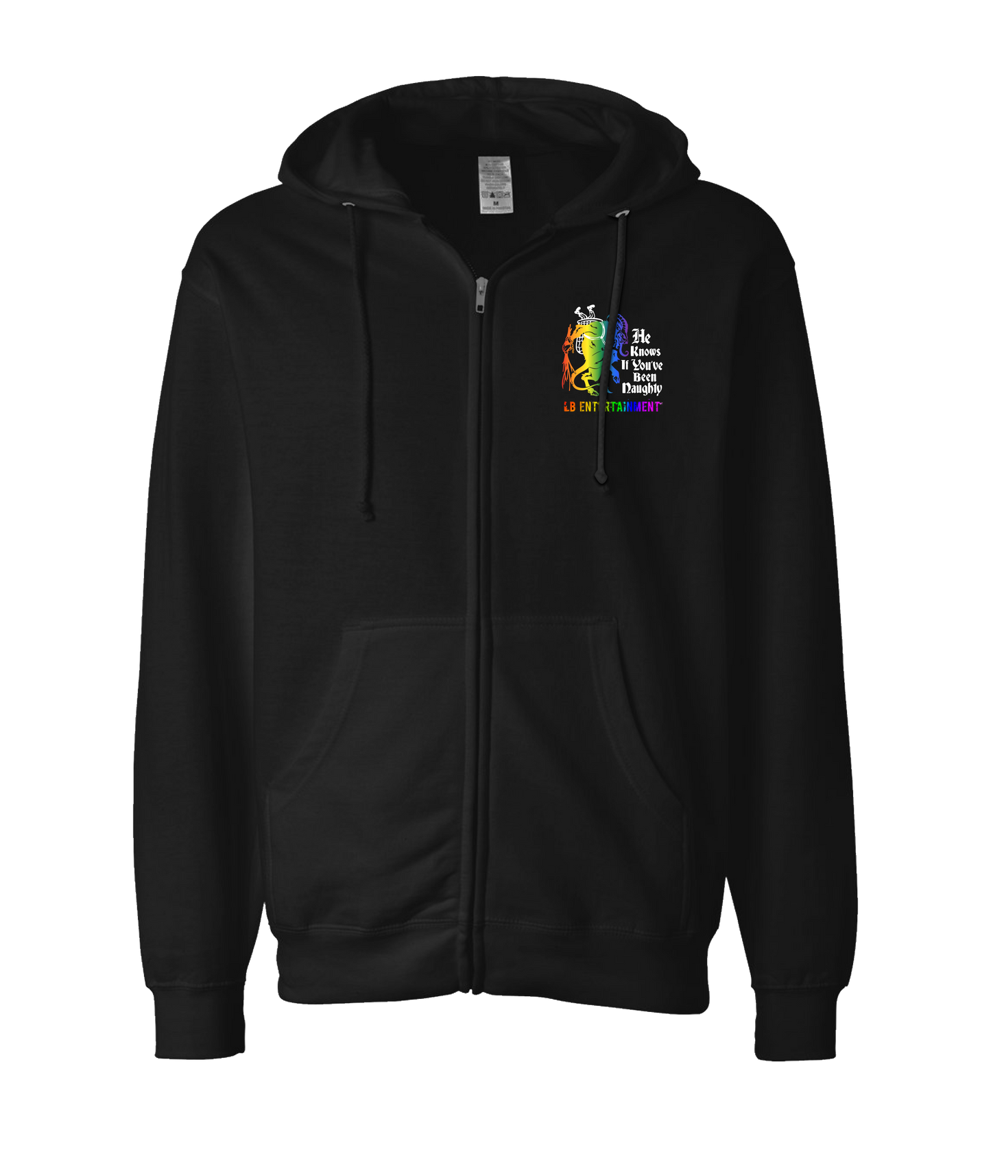 LB Entertainment - Krampus - Black Zip Up Hoodie