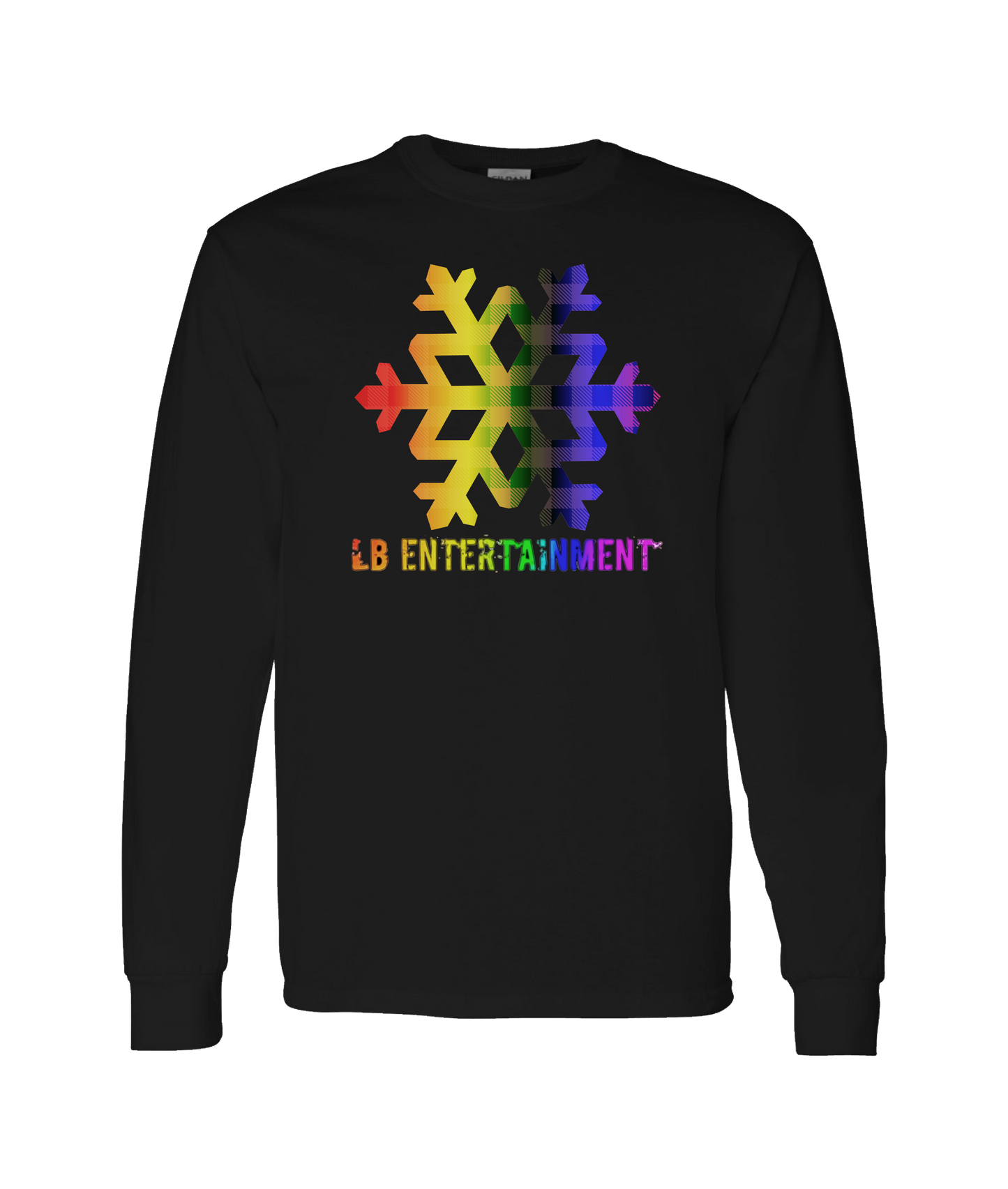 LB Entertainment - Snow Flake - Black Long Sleeve T