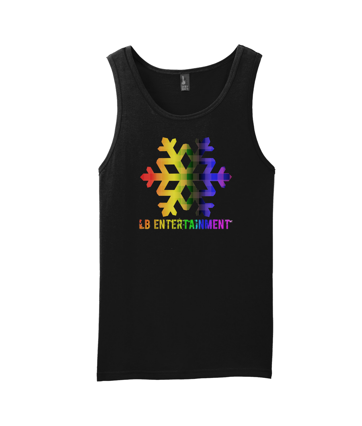 LB Entertainment - Snow Flake - Black Tank Top