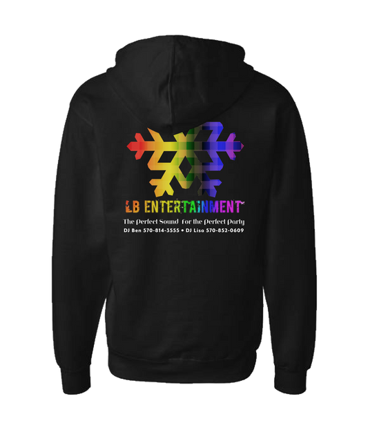 LB Entertainment - Snow Flake - Black Zip Up Hoodie