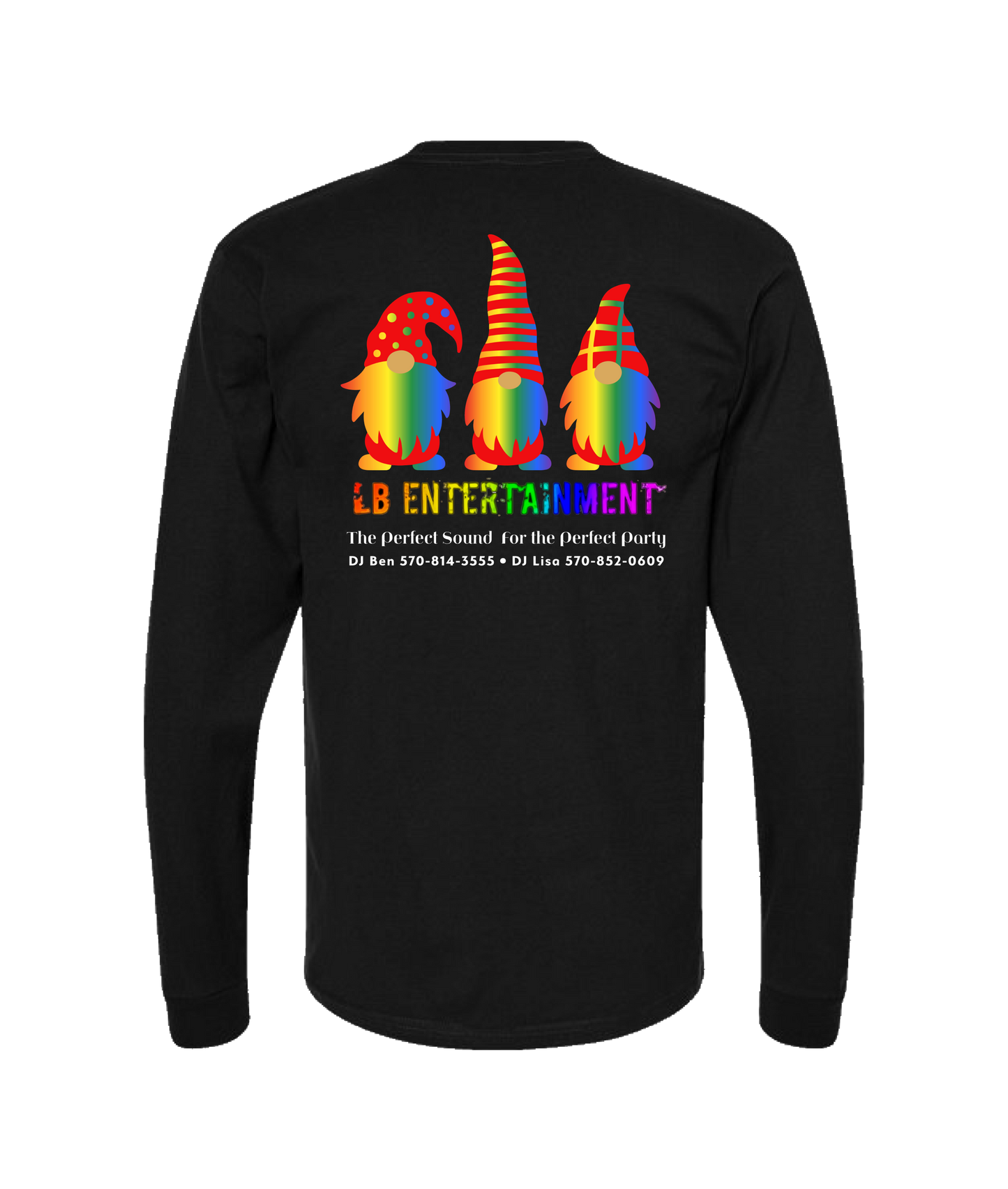 LB Entertainment - Gnomes - Black Long Sleeve T