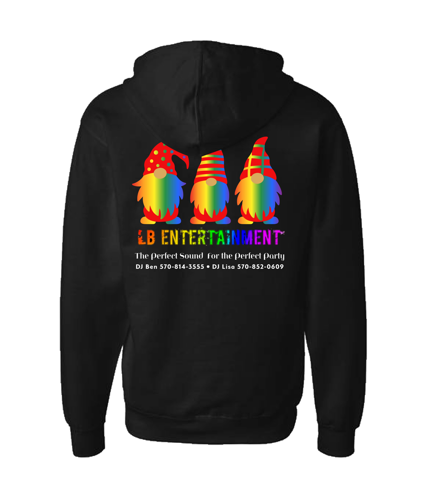 LB Entertainment - Gnomes - Black Zip Up Hoodie