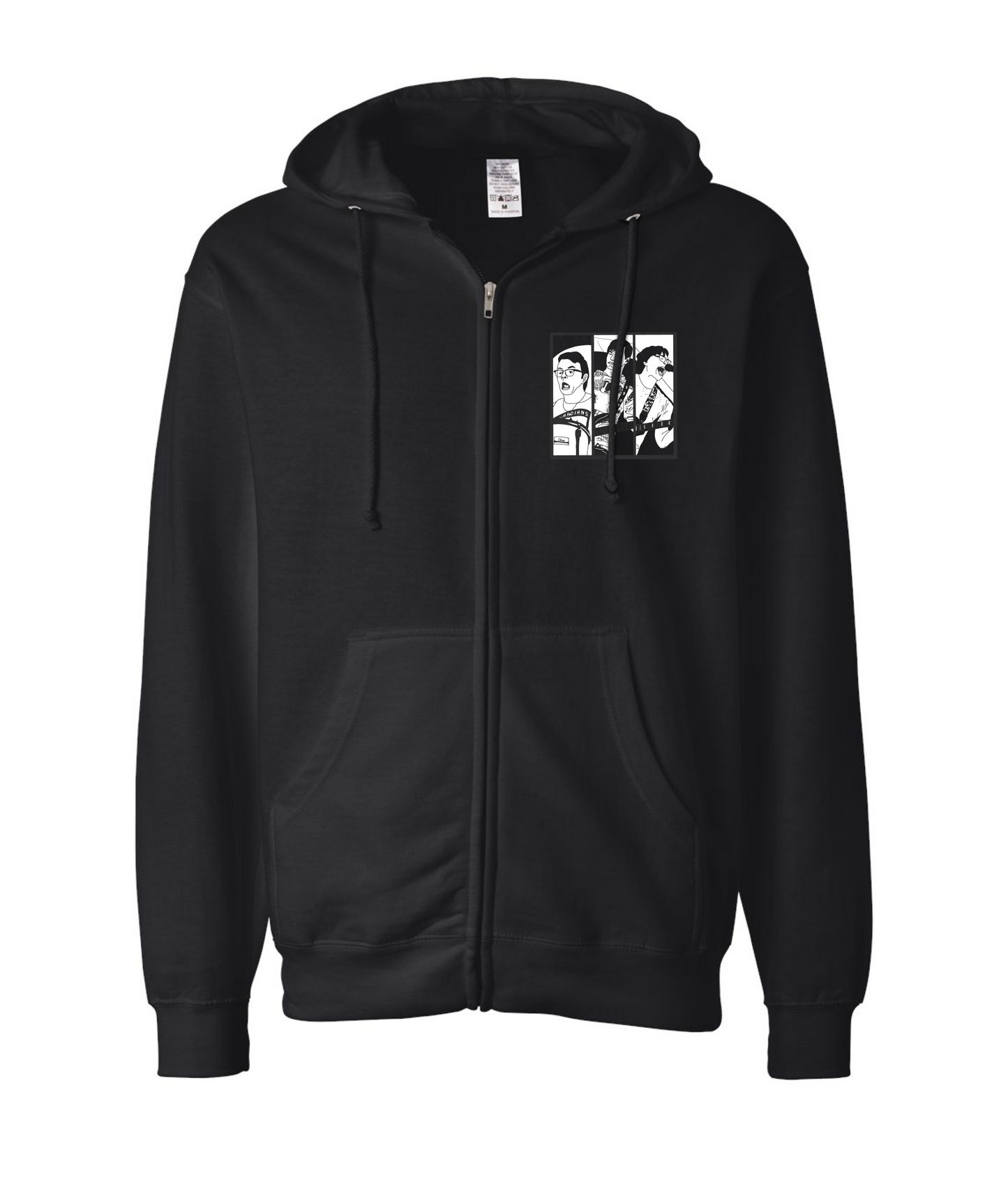 Faces Zip Hoodie