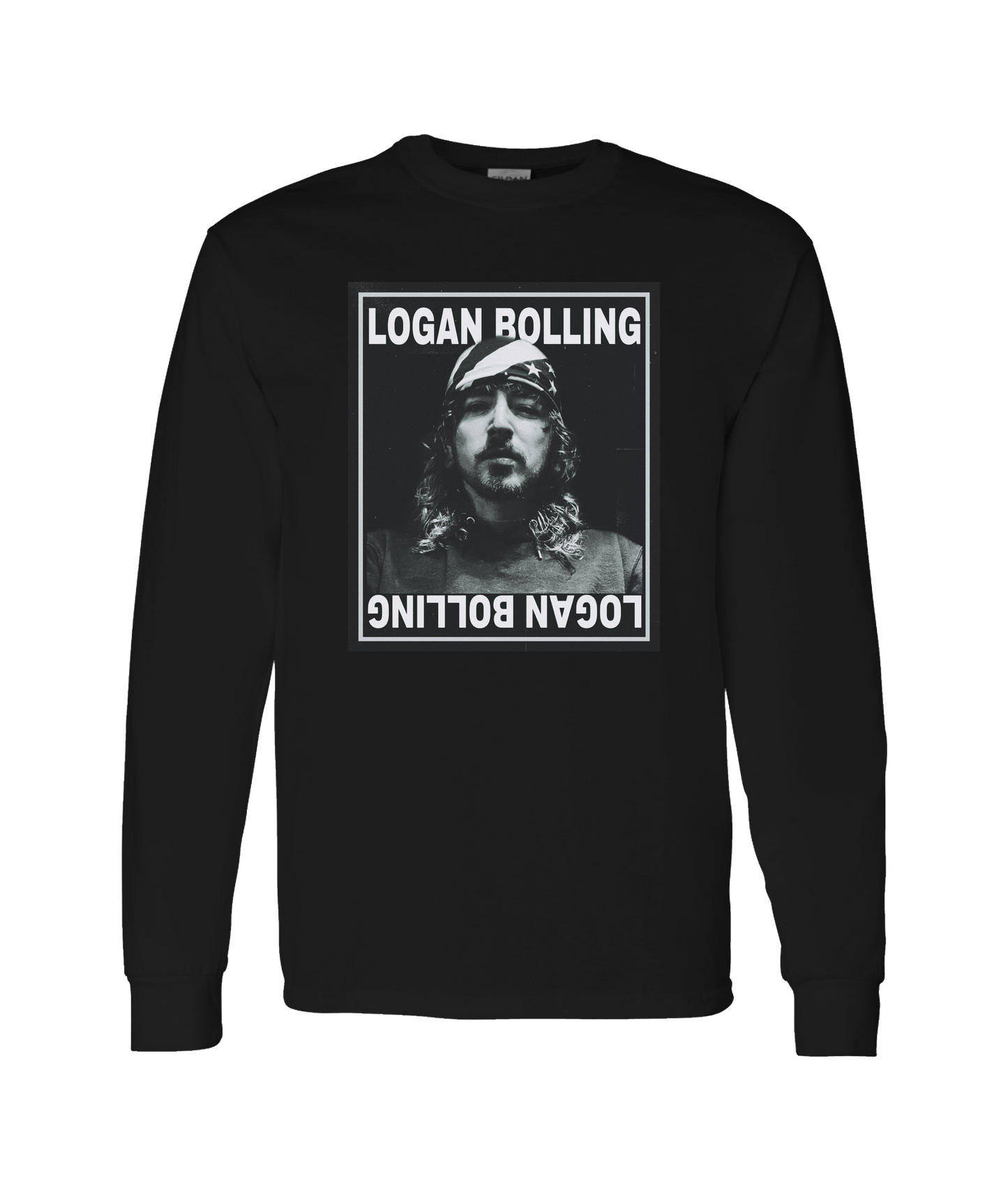 Logan Bolling - Portrait - Black Long Sleeve T