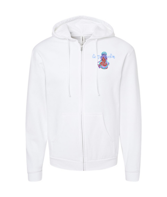 LimitedEdition Clothing - Anime Girl - White Zip Up Hoodie
