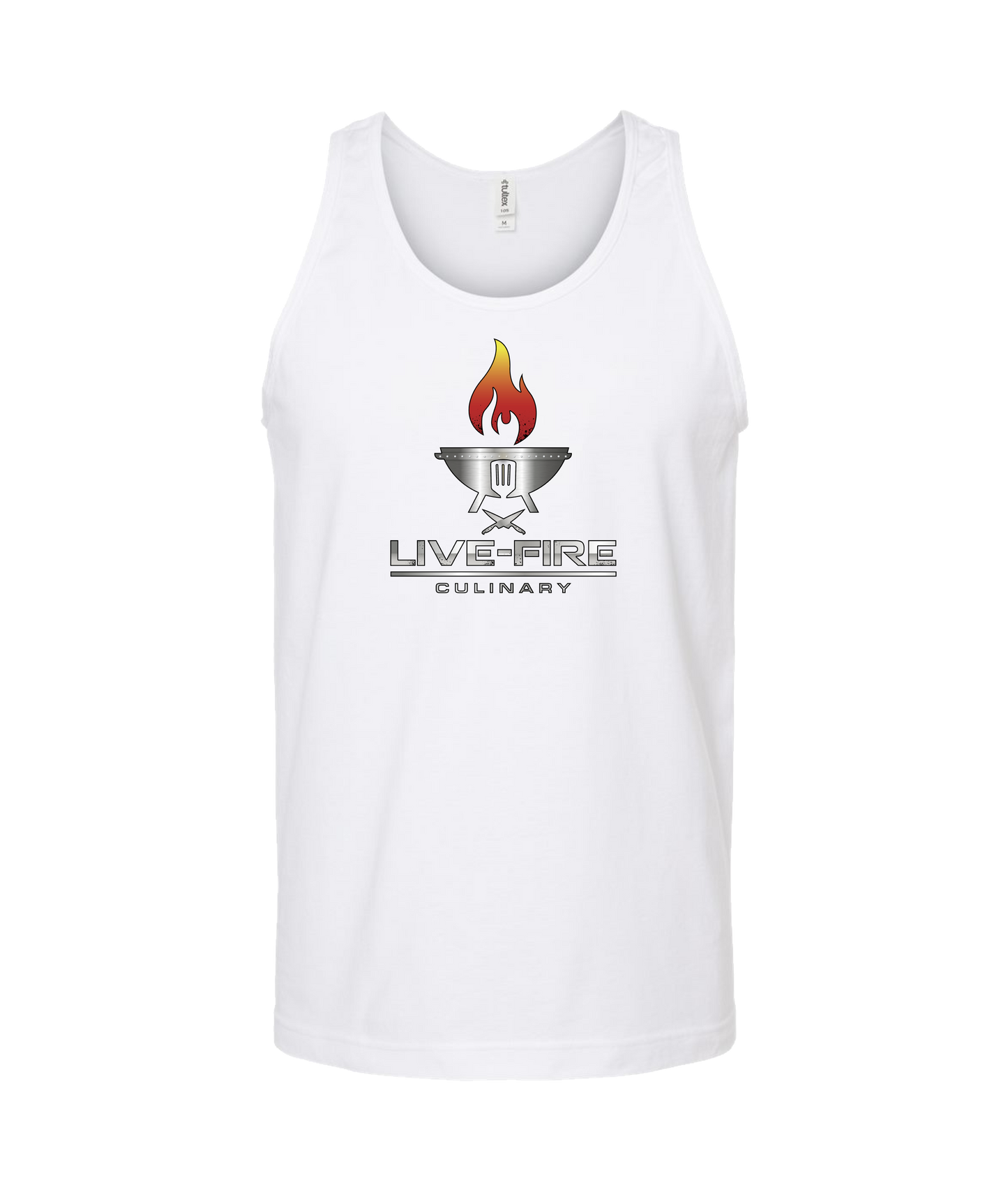 Live-Fire Culinary - Fire - White Tank Top