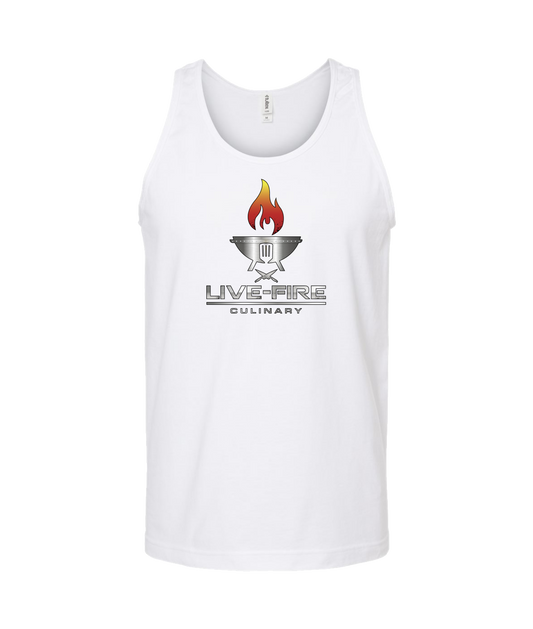 Live-Fire Culinary - Fire - White Tank Top