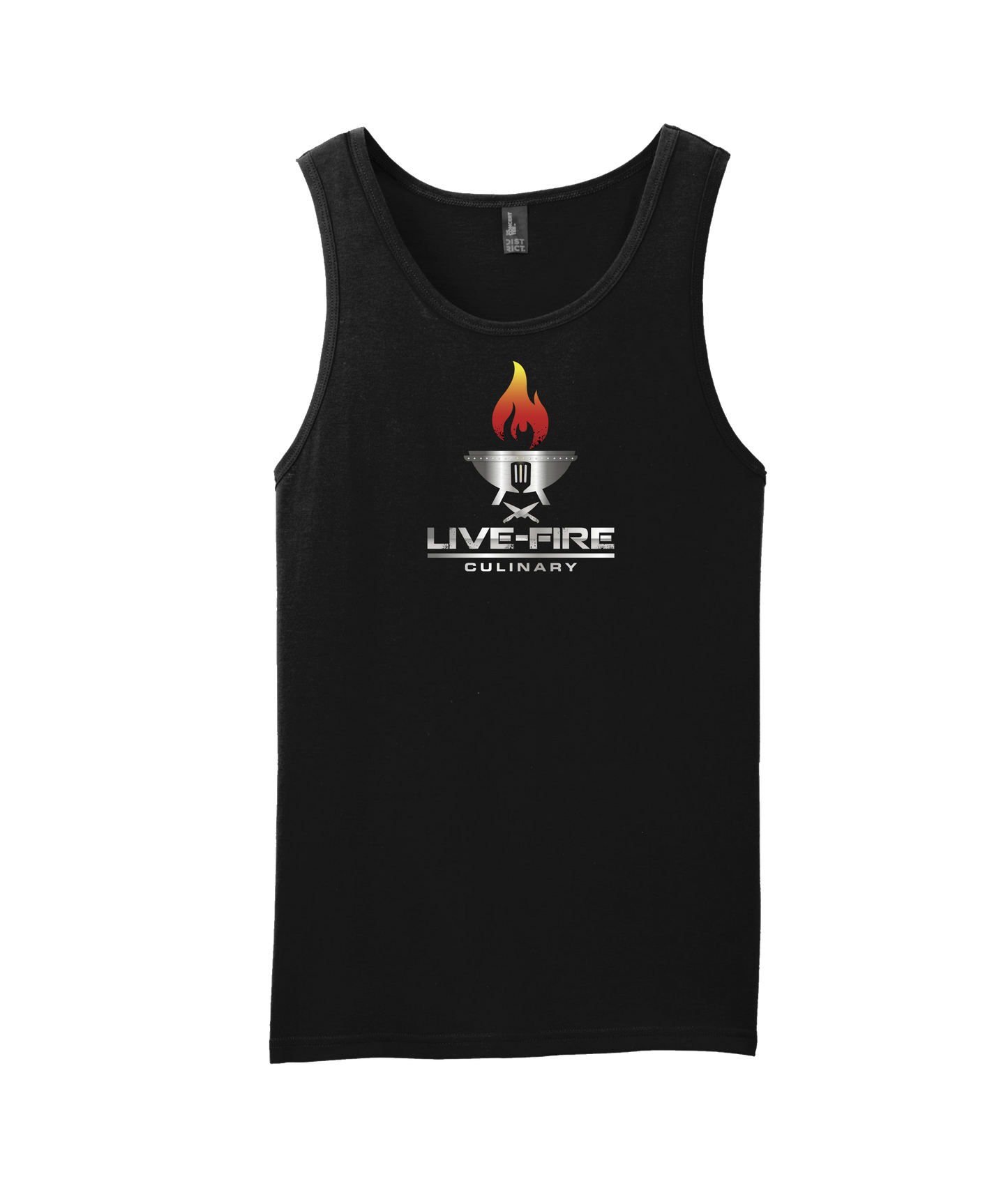 Live-Fire Culinary - Fire - Black Tank Top