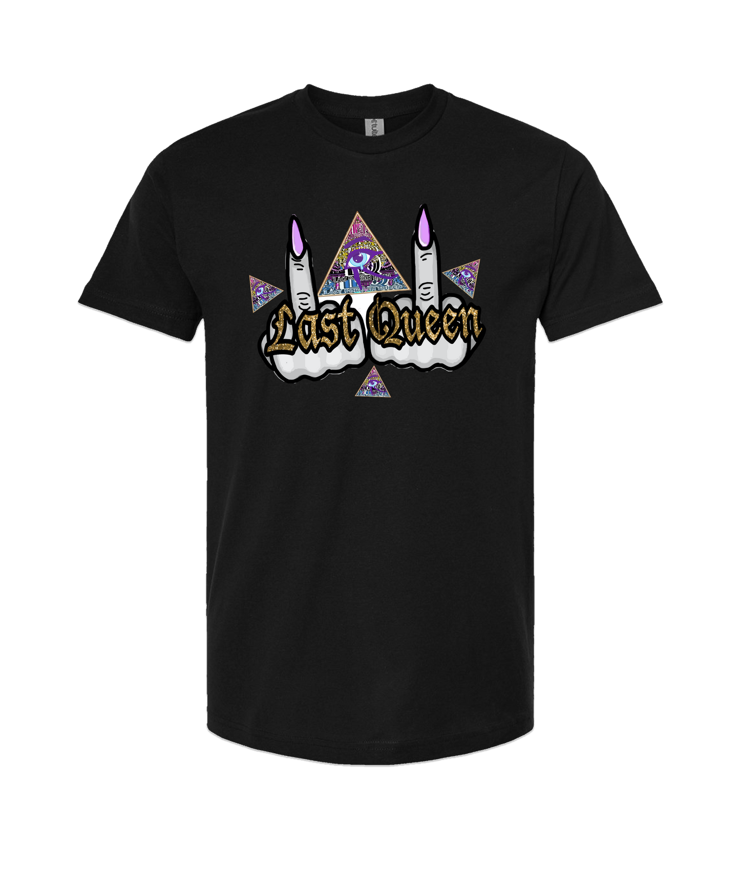 Last Foreign Queen - All Seeing Birds - Black T-Shirt