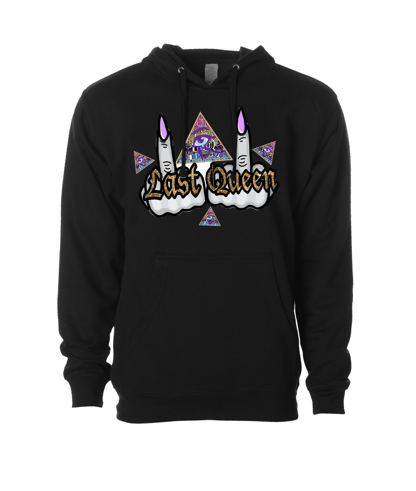 Last Foreign Queen - All Seeing Birds - Black Hoodie