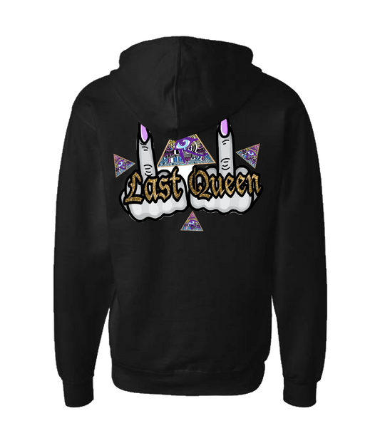 Last Foreign Queen - All Seeing Birds - Black Zip Up Hoodie