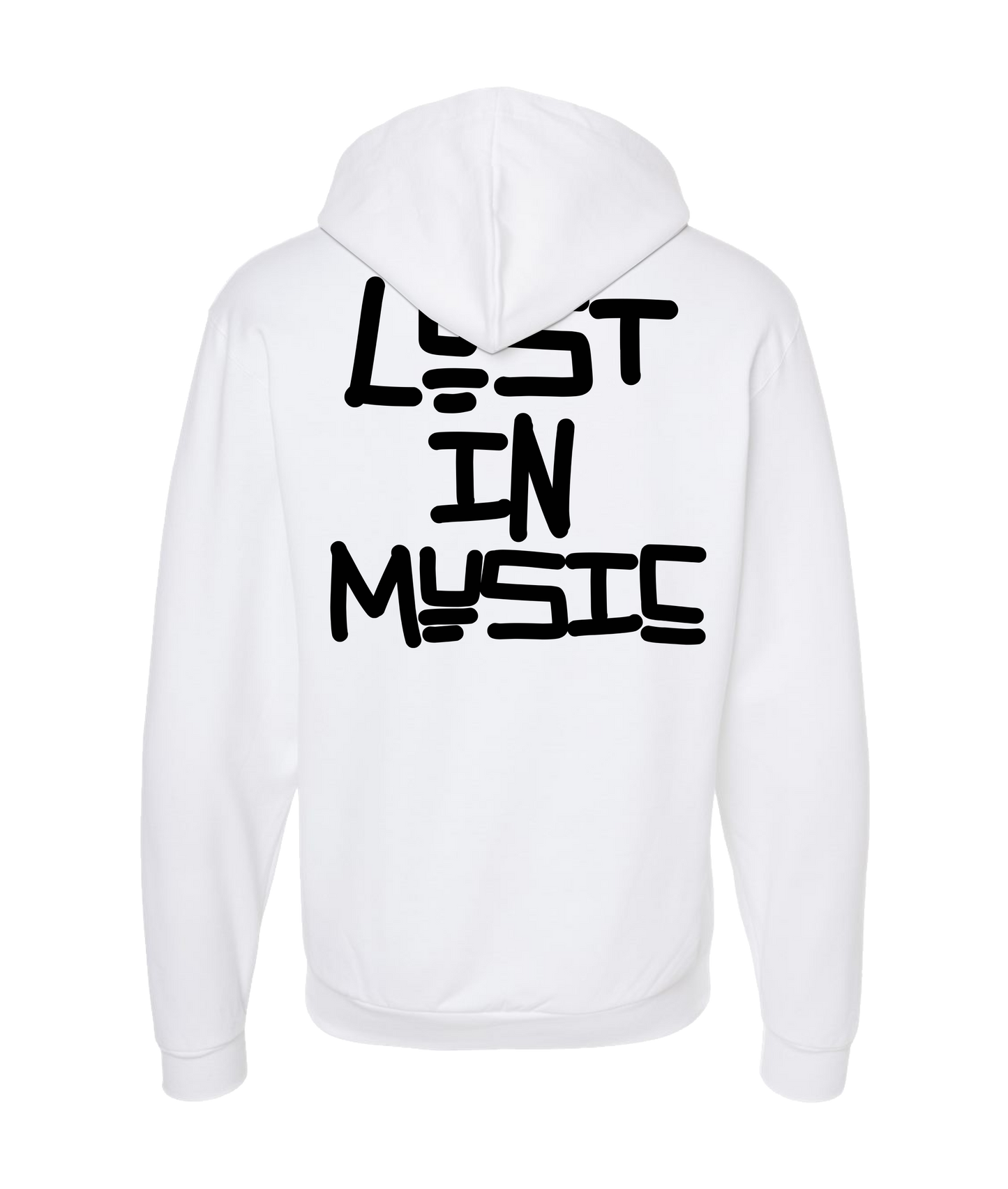 AD - Logo - White Zip Up Hoodie