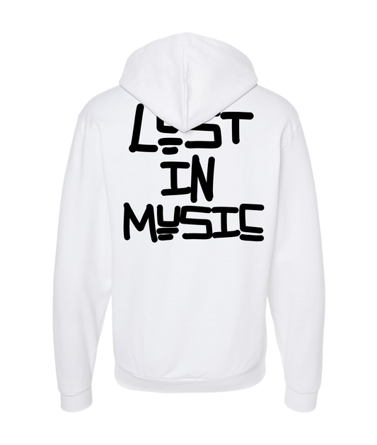 AD - Logo - White Zip Up Hoodie