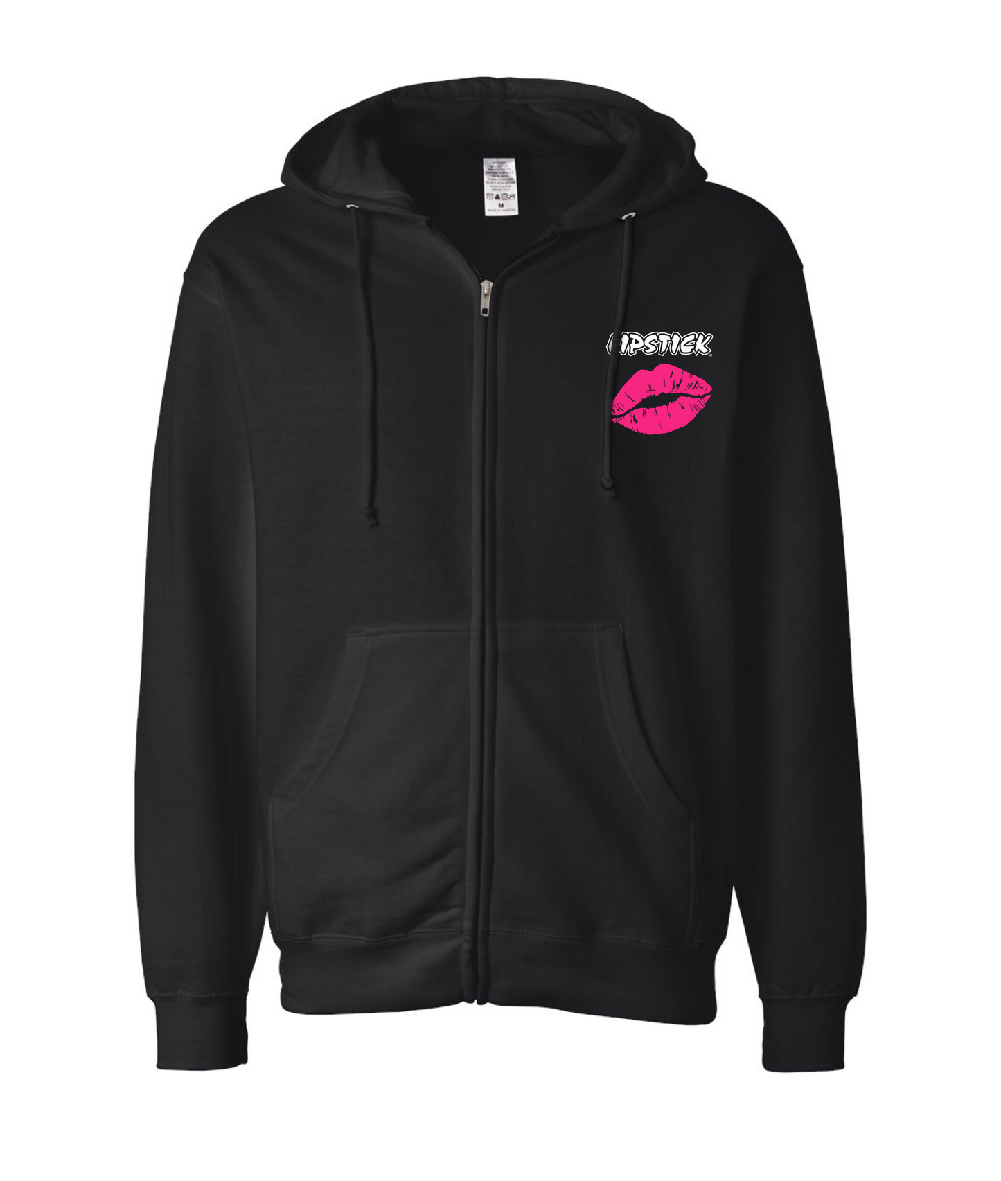 Lipstick - PAUL PASSARELLI - Black Zip Up Hoodie