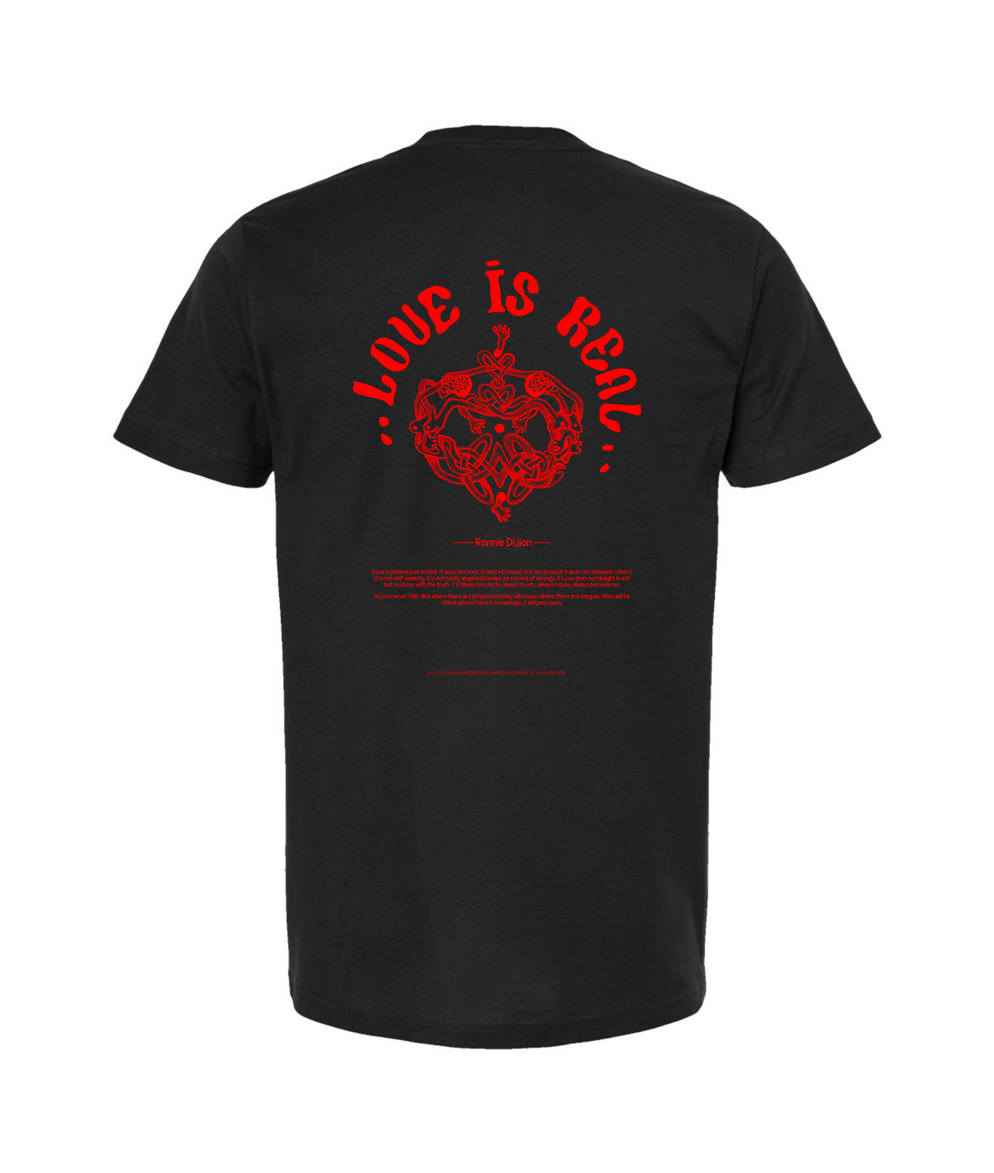 Ronnie Dijion - Logo - Black T-Shirt