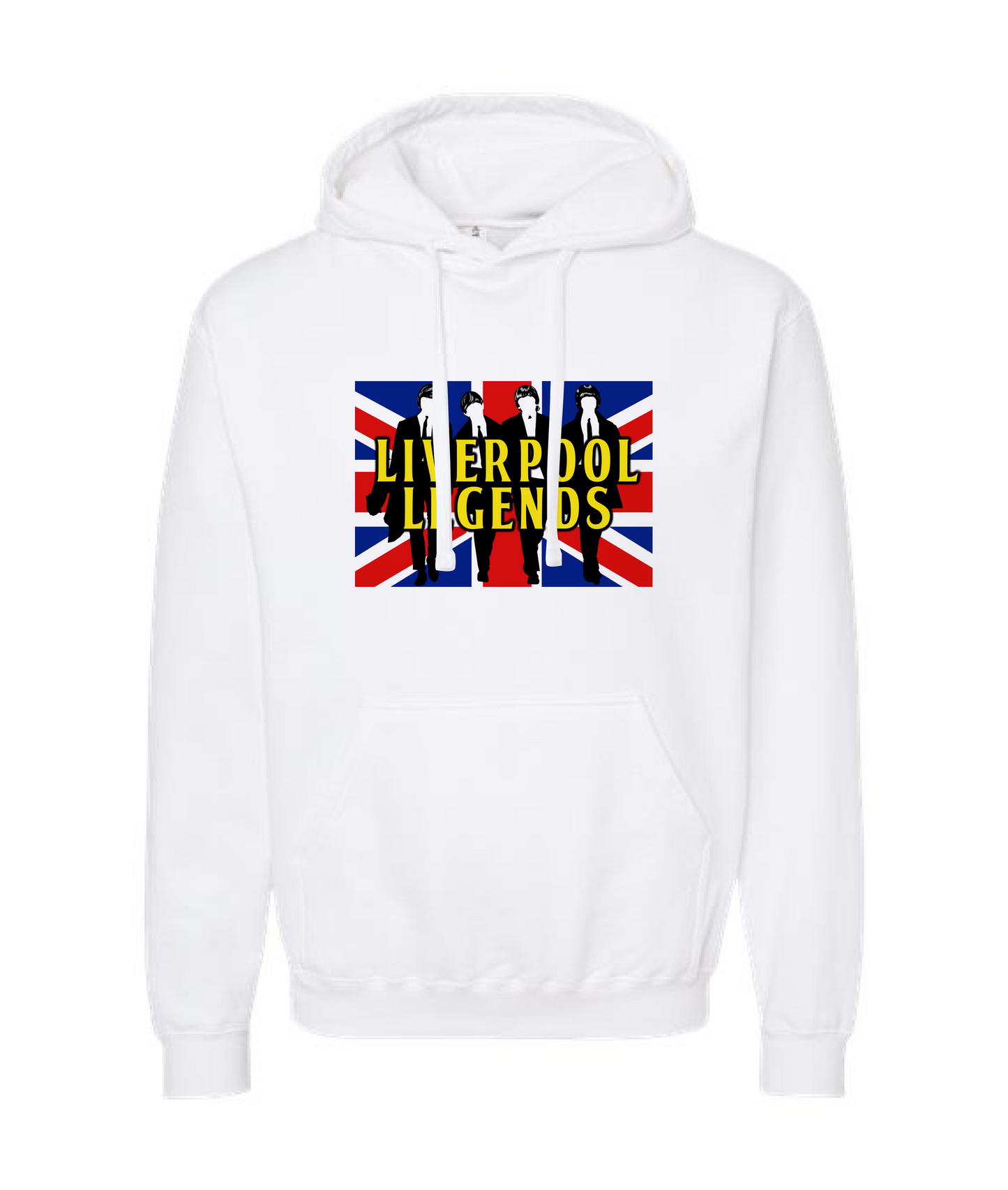 Liverpool Legends Online Merch - Beatles - White Hoodie