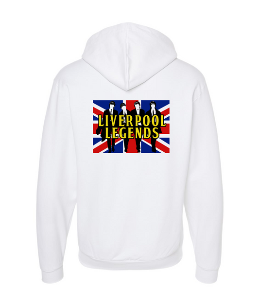 Liverpool Legends Online Merch - Beatles - White Zip Hoodie