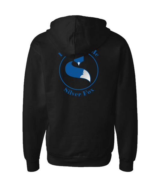 Legendary Mc Silver Fox Store - Mc Silver Fox - Black Zip Up Hoodie