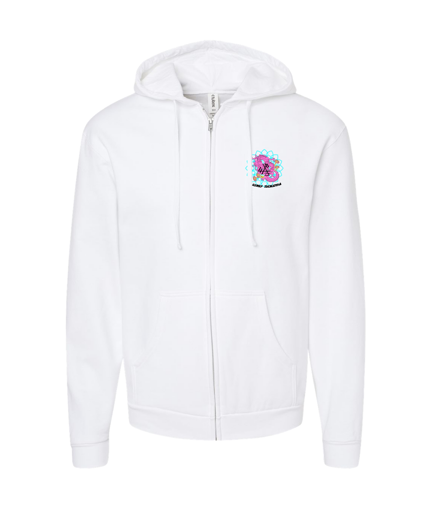 L0rd B00my - Ego Death - White Zip Up Hoodie