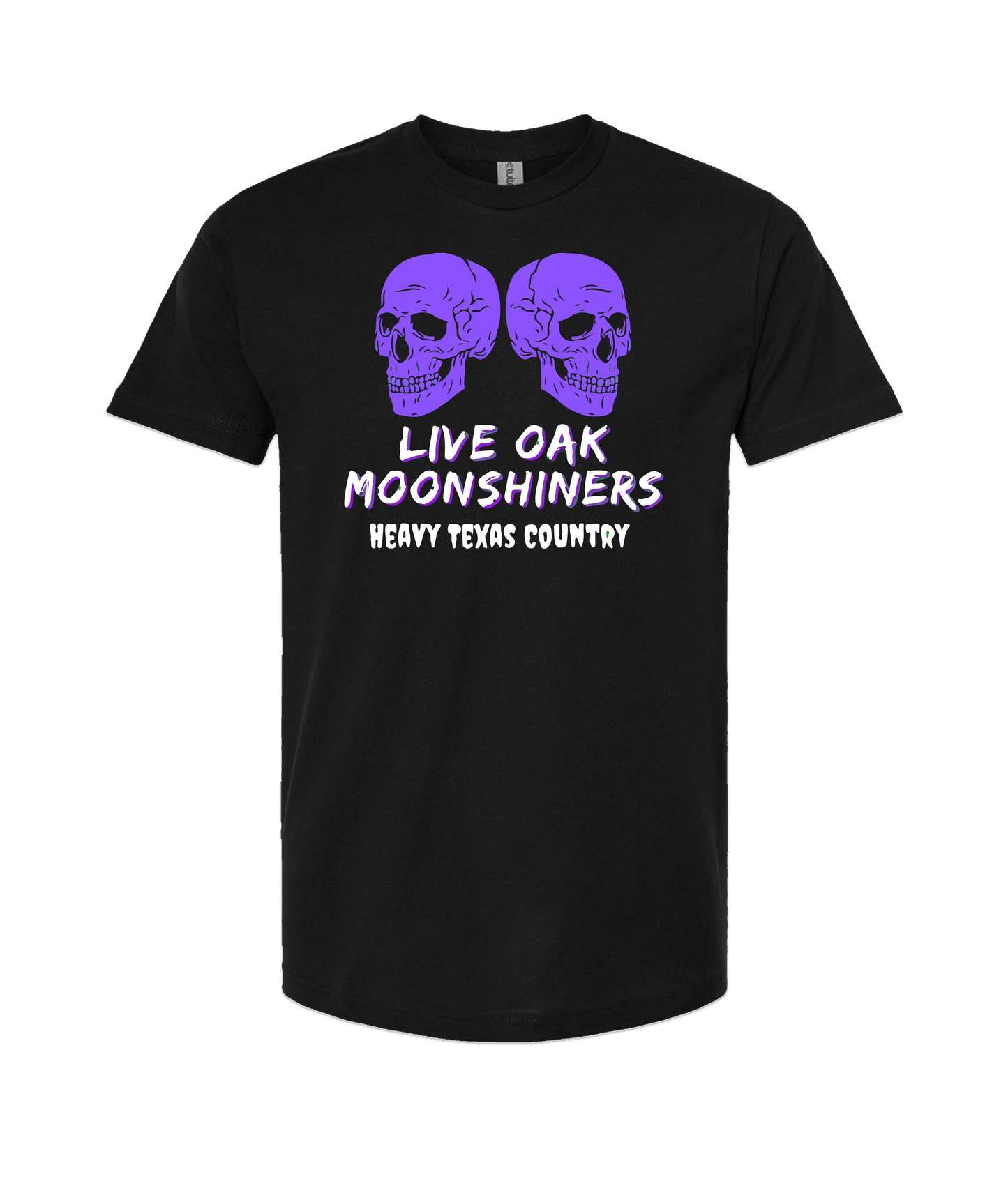 Live Oak Moonshiners - Heavy Texas Country - Black T Shirt