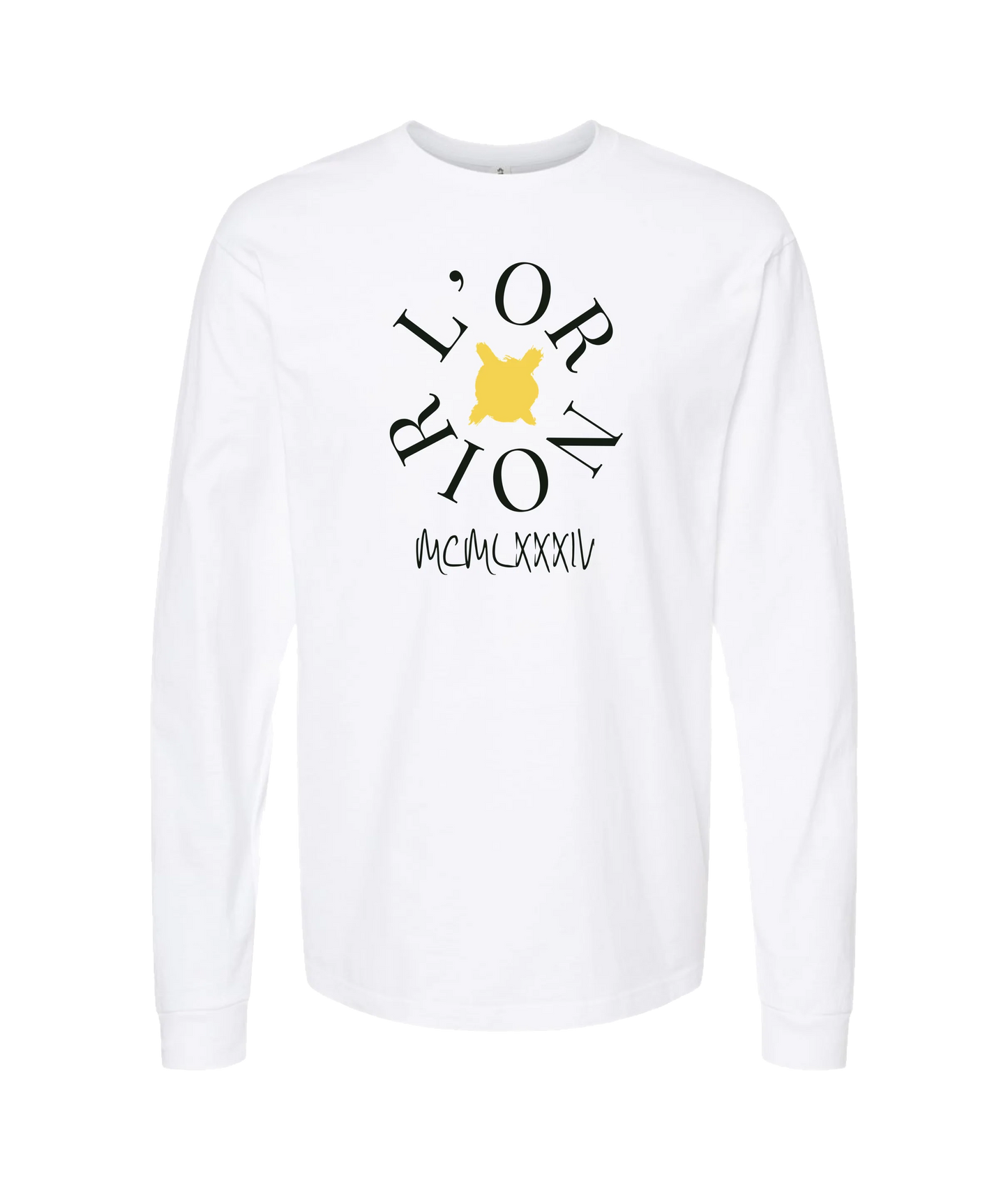 L’OR NOIR - Logo - White Long Sleeve T