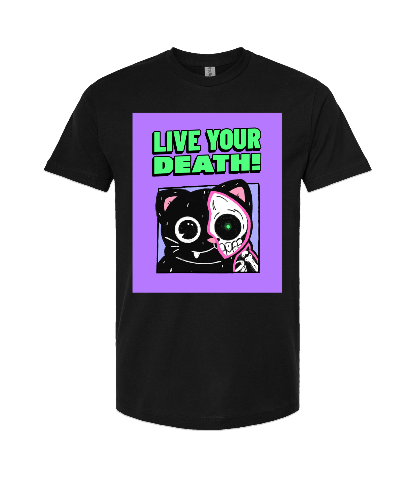 V-LYDTOP - DESIGN 2 - Black T Shirt