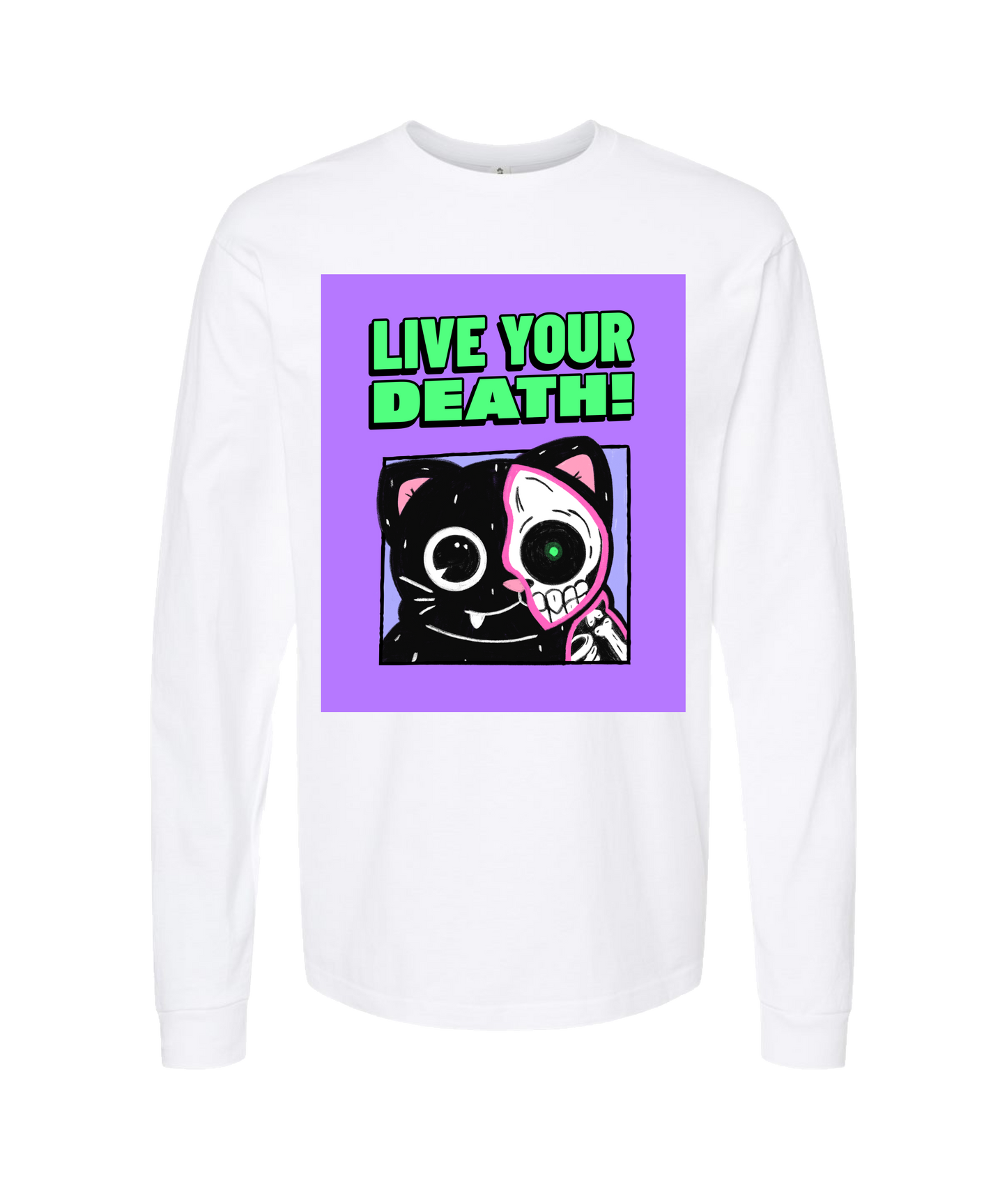 V-LYDTOP - DESIGN 2 - White Long Sleeve T