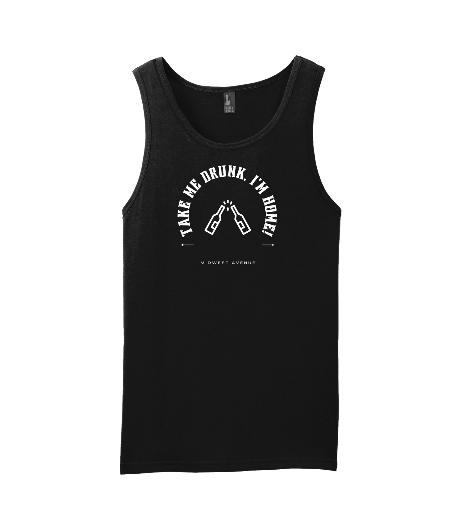 Midwest Avenue - Drunk - Black Tank Top