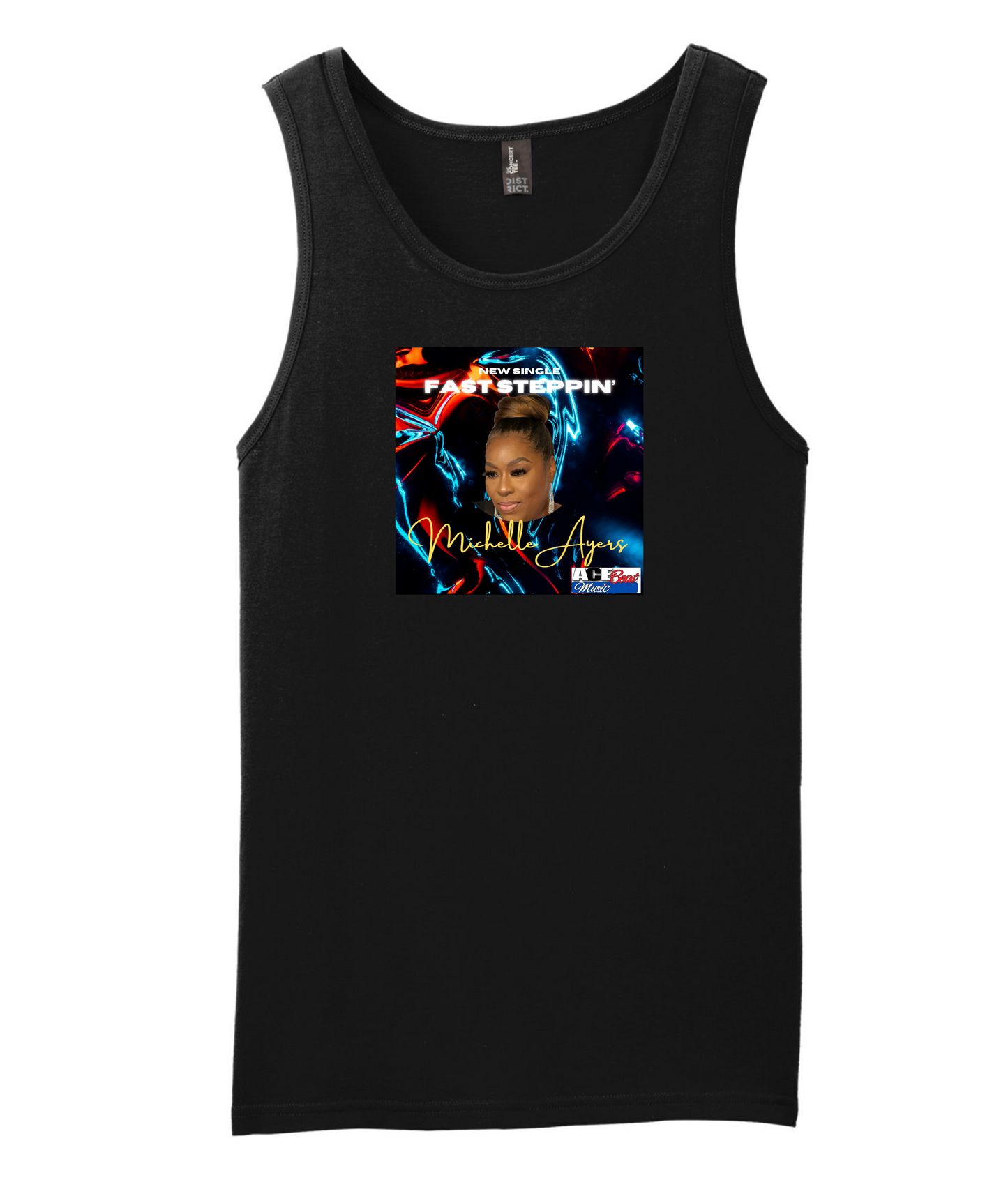 Michelle Ayers Fan Merch - Fast Steppin' - Black Tank Top