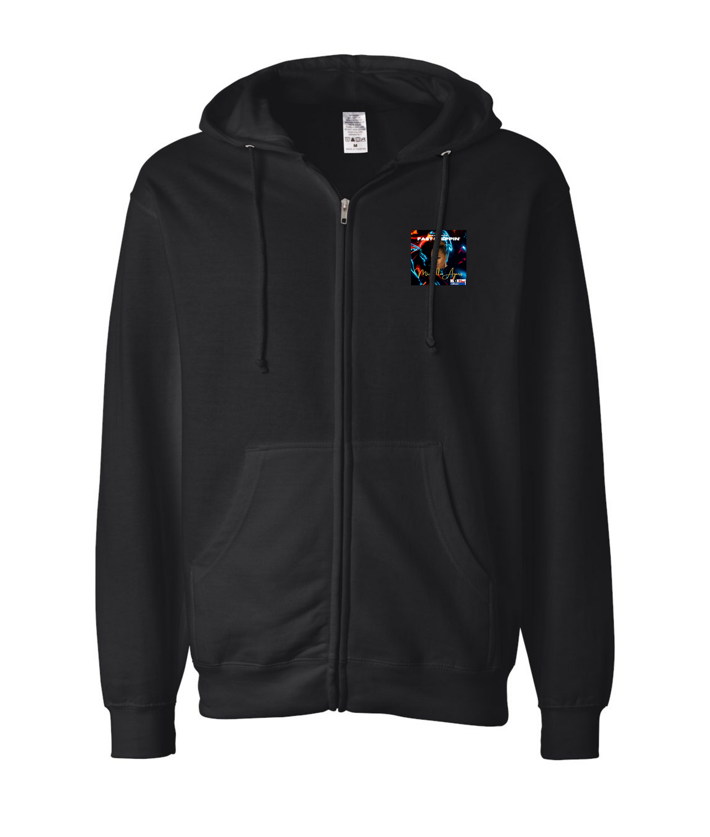 Michelle Ayers Fan Merch - Fast Steppin' - Black Zip Hoodie