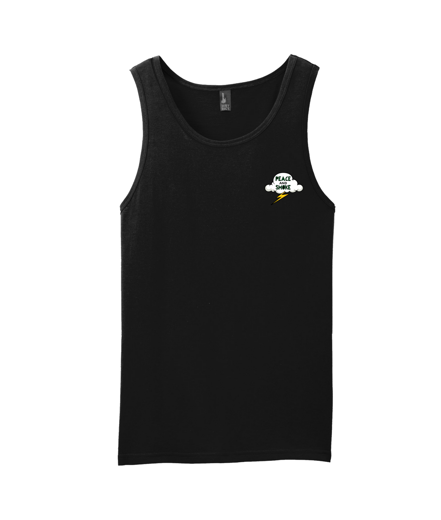V-MBKTOP - PEACE AND SMOKE - Black Tank Top