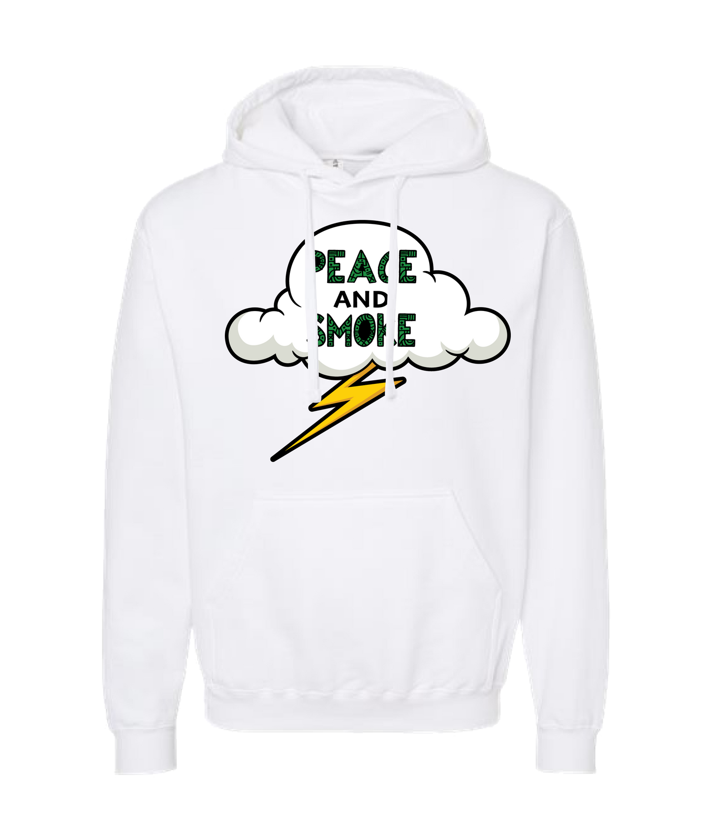 V-MBKTOP - PEACE AND SMOKE - White Hoodie