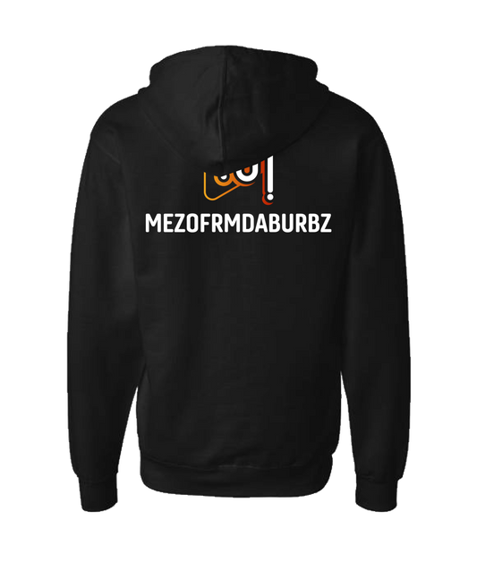 Mezofrmdaburbz - BURBZ - Black Zip Up Hoodie