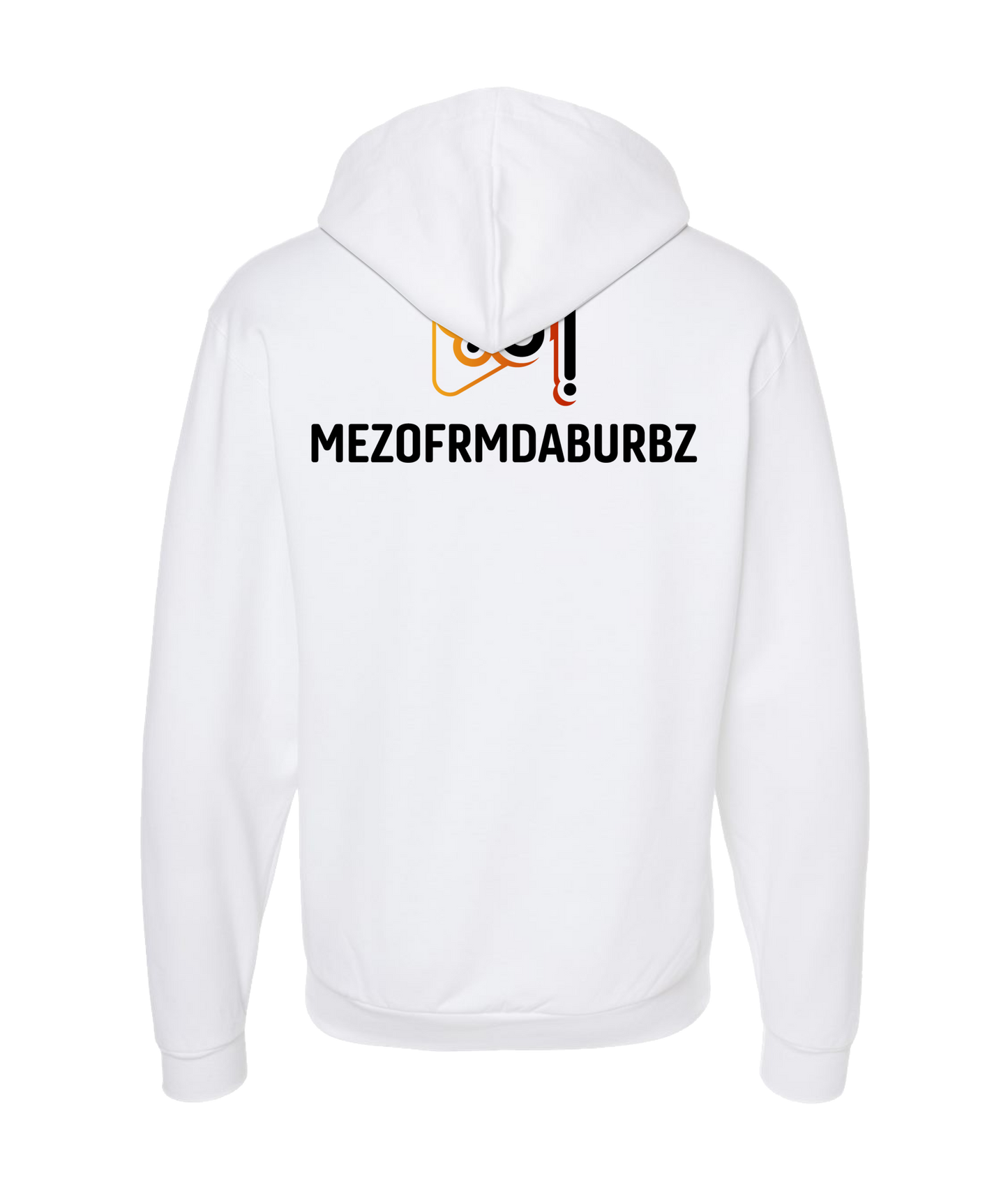 Mezofrmdaburbz - BURBZ - White Zip Up Hoodie