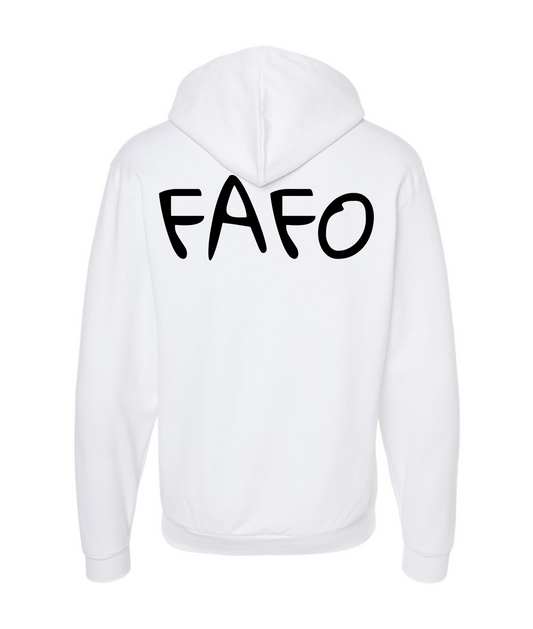 Matt Gardner Music - FAFO - White Zip Up Hoodie