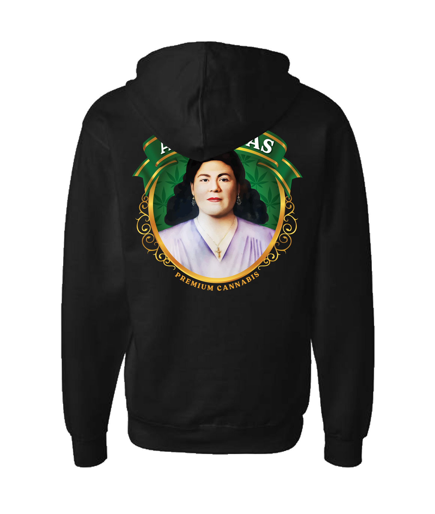 Michael Gabriel - ABUELITAS - Black Zip Up Hoodie