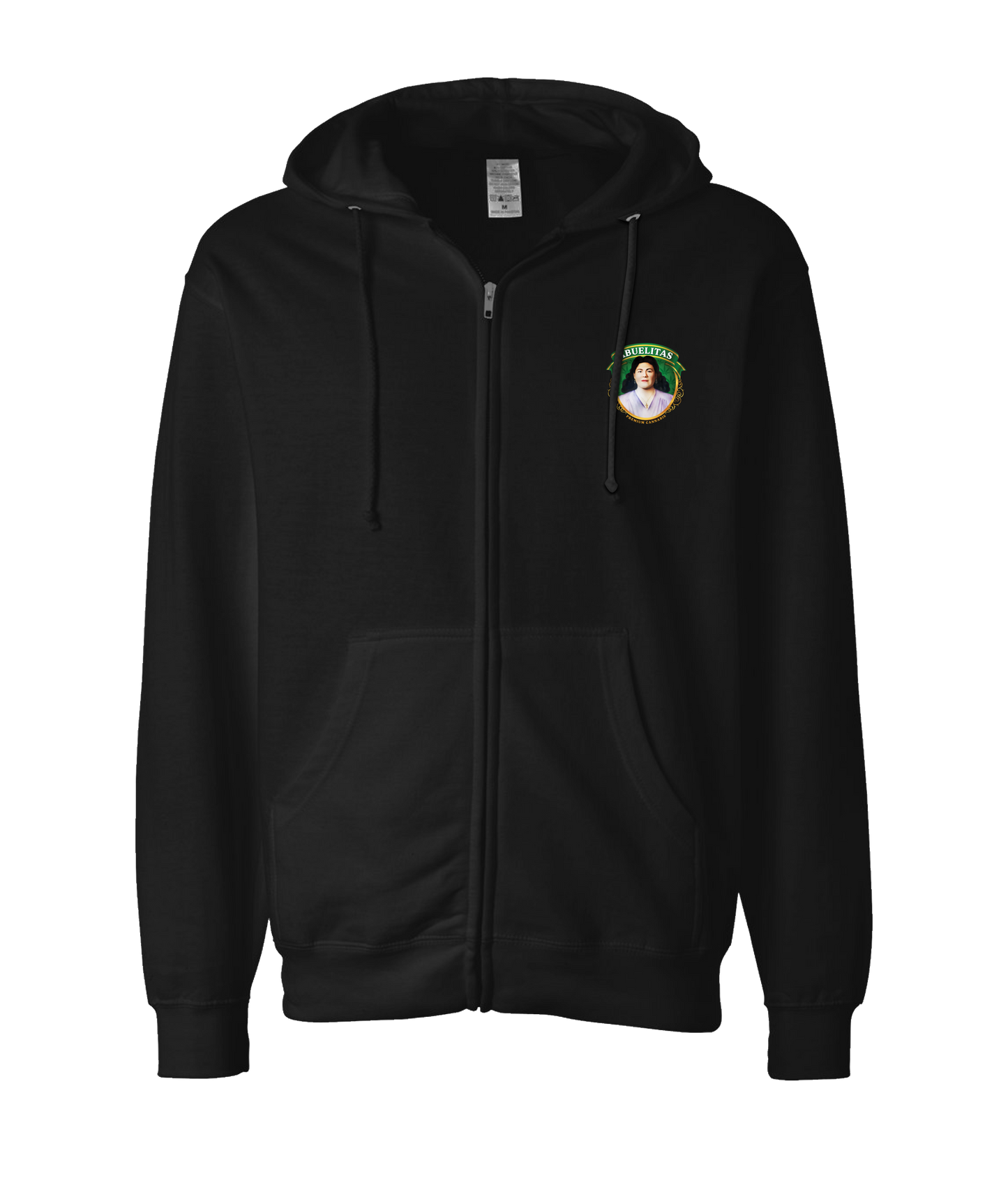 Michael Gabriel - ABUELITAS - Black Zip Up Hoodie